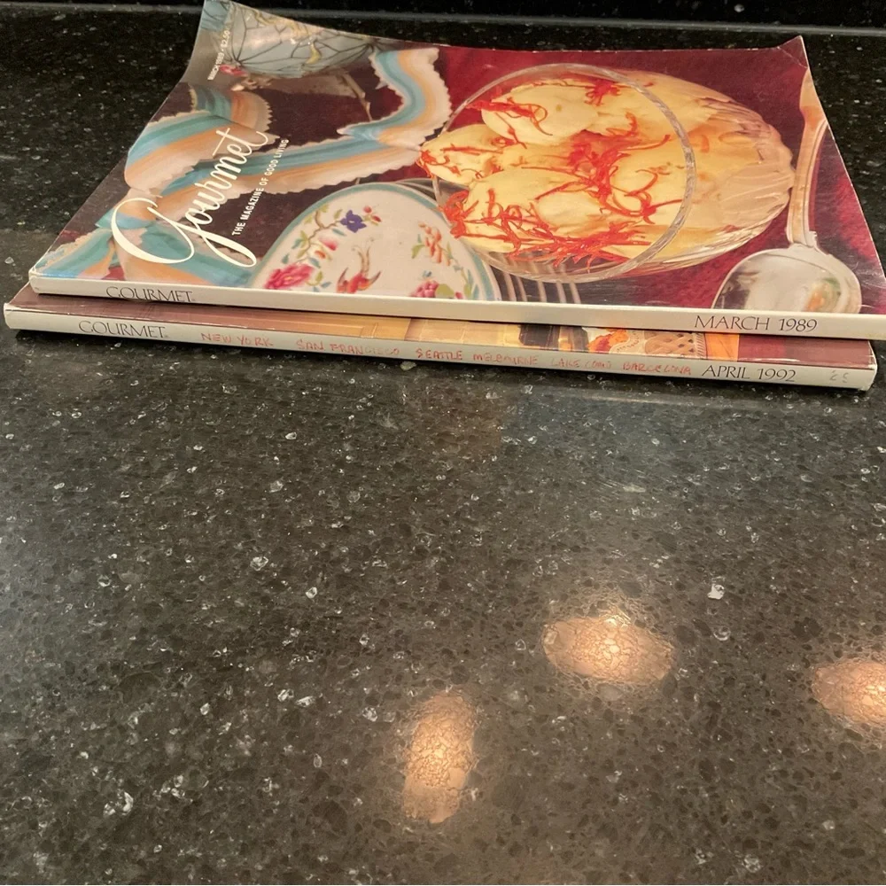 Two Gourmet Magazines - March 1989 and April 1992